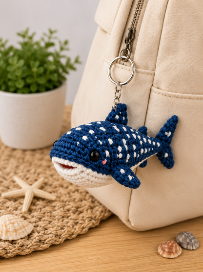 Porte-clés Requin-Baleine au Crochet | Collection Les Amis de l'Océan