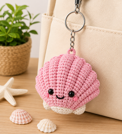 Porte-clés Coquillage au Crochet | Collection Les Amis de l'Océan