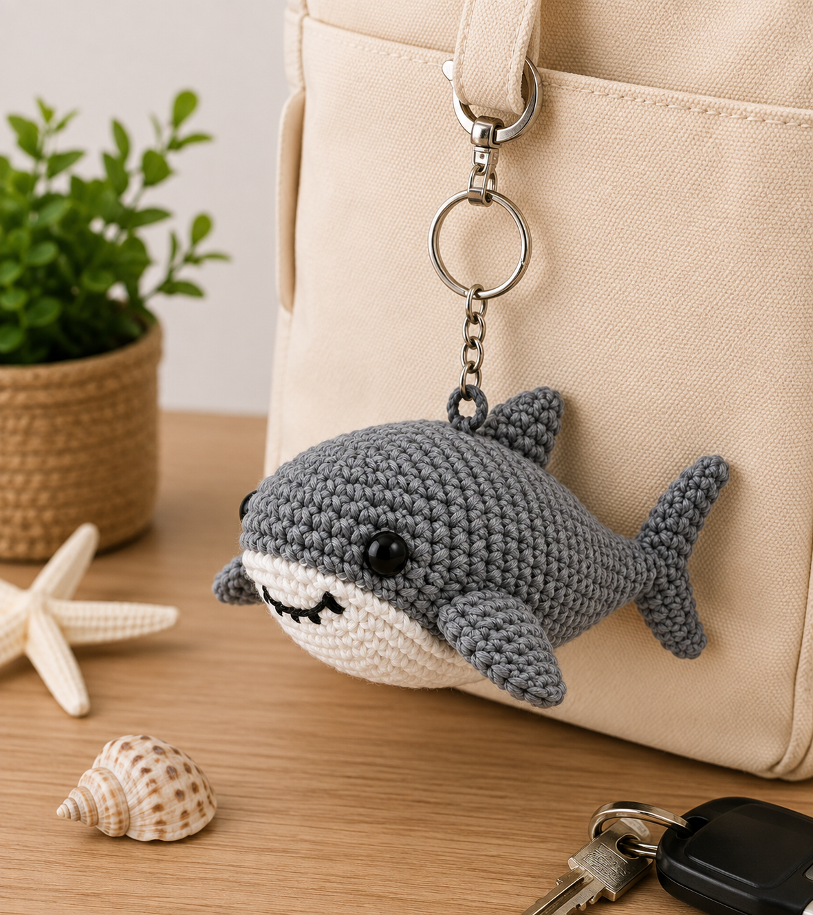 Porte-clés Requin au Crochet | Collection Les Amis de l'Océan