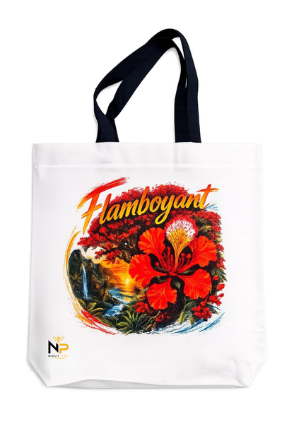 Tote Bag Nout Péi – Édition Flamboyant