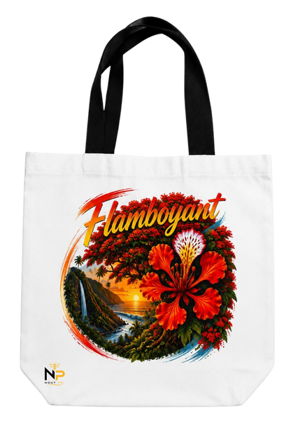 Tote Bag Nout Péi – Édition Flamboyant