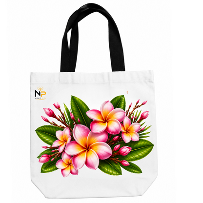 Tote Bag Nout Péi – Édition Frangipanier Rose