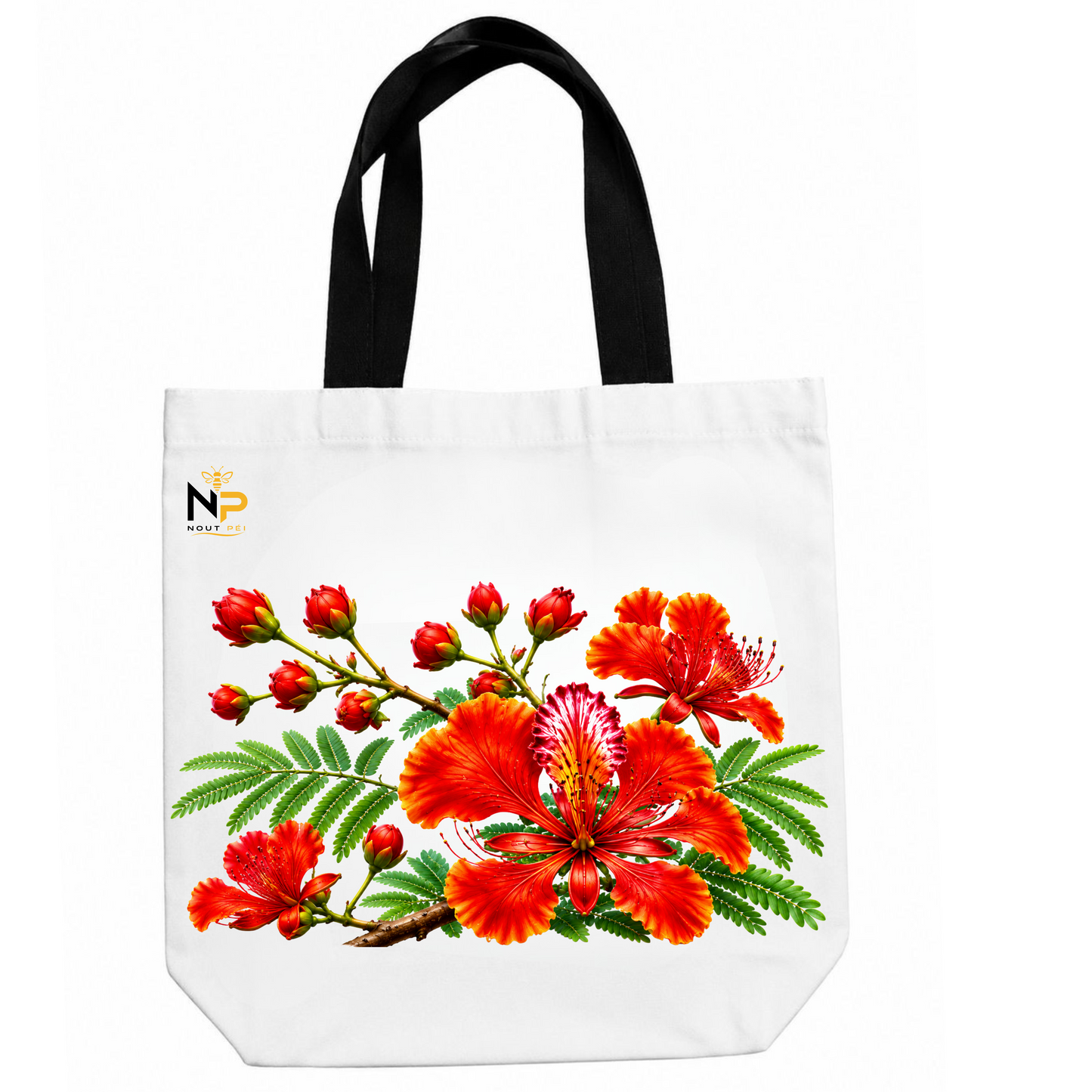 Tote Bag Nout Péi – Édition Flamboyant V.2