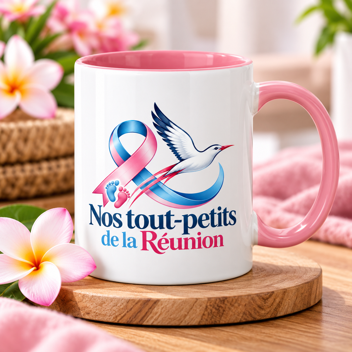 Mug Rose – Nos Tout Petits de La Réunion
