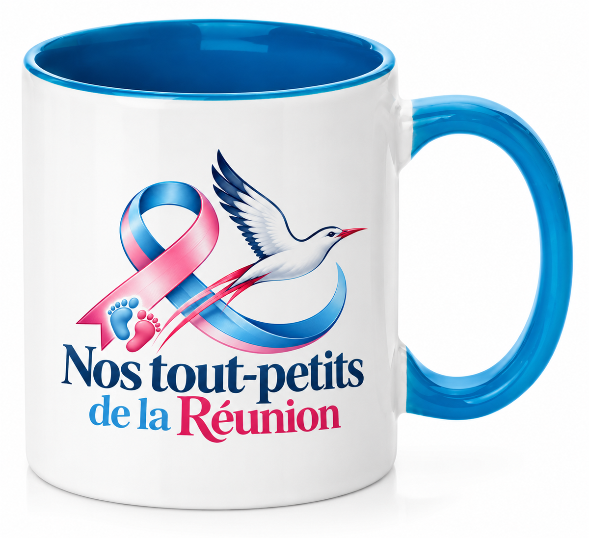 Mug Bleu Turquoise – Nos Tout Petits de La Réunion