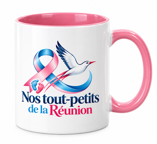 Mug Rose – Nos Tout Petits de La Réunion