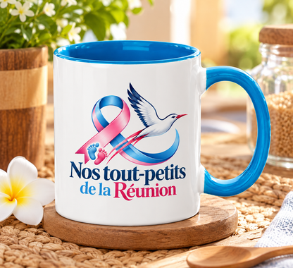 Mug Bleu Turquoise – Nos Tout Petits de La Réunion