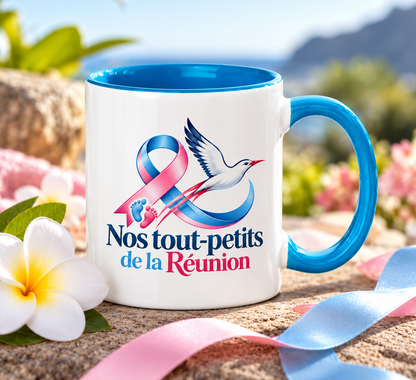Mug Bleu Turquoise – Nos Tout Petits de La Réunion