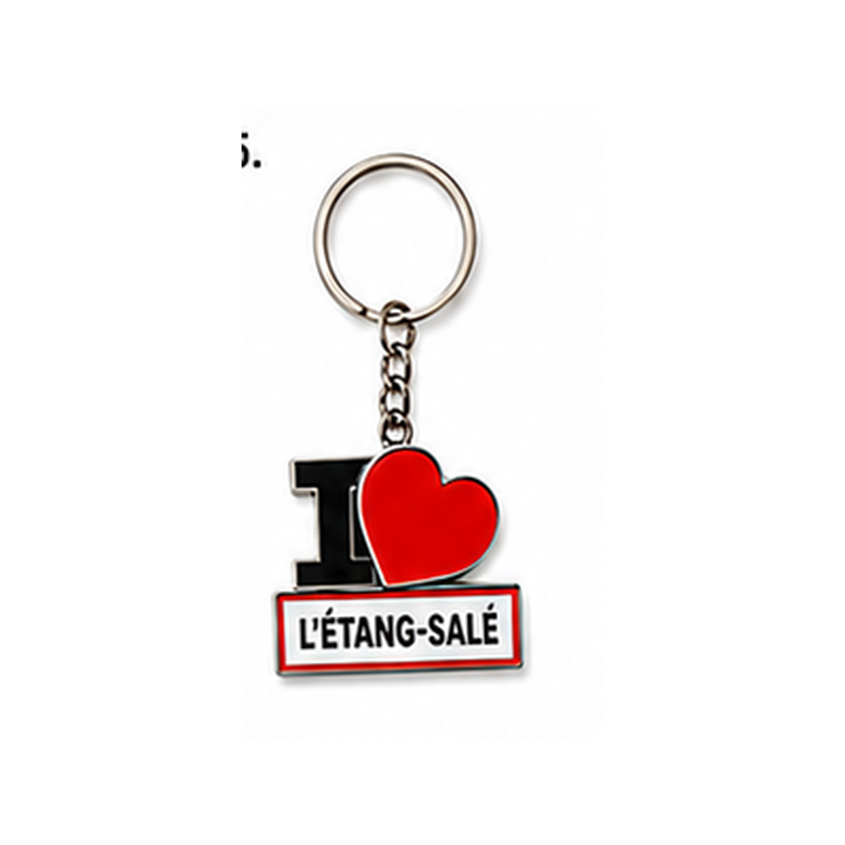 Porte-clé I LOVE La Réunion – Ville au choix / Nout Pei