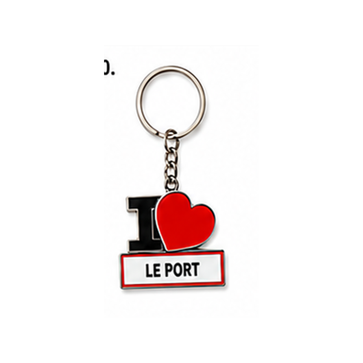 Porte-clé I LOVE La Réunion – Ville au choix / Nout Pei