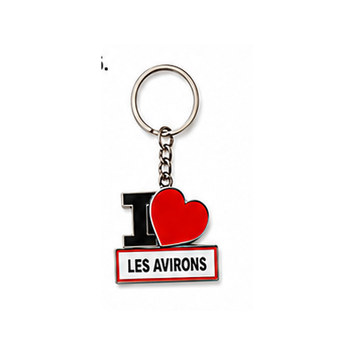 Porte-clé I LOVE La Réunion – Ville au choix / Nout Pei