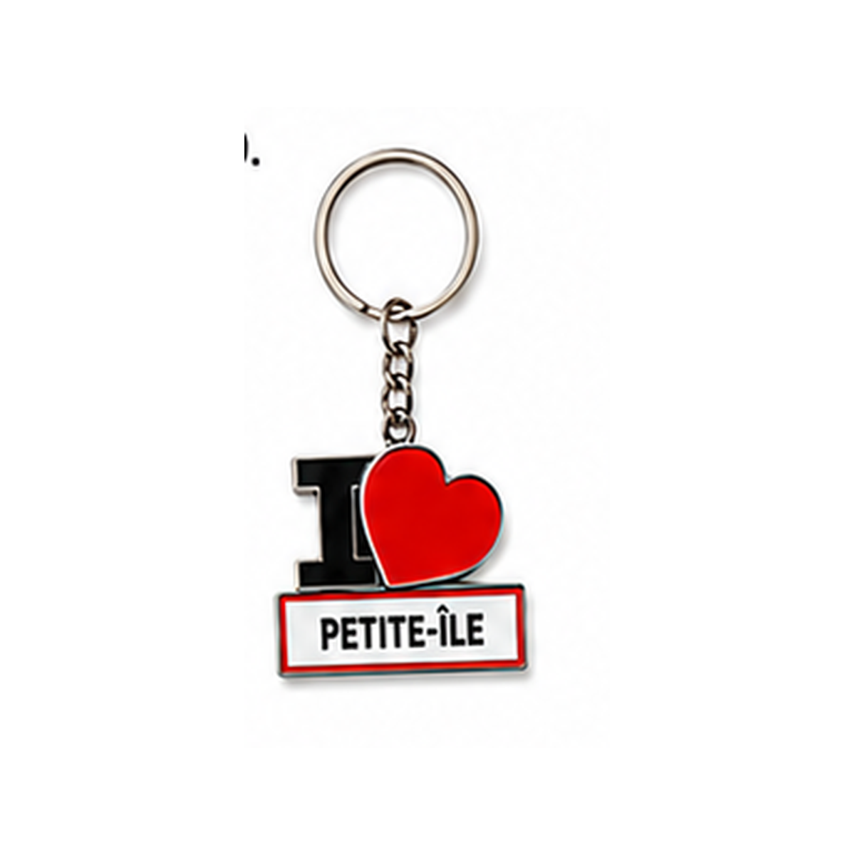 Porte-clé I LOVE La Réunion – Ville au choix / Nout Pei
