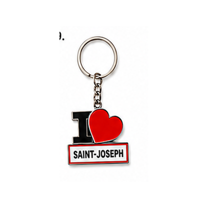 Porte-clé I LOVE La Réunion – Ville au choix / Nout Pei