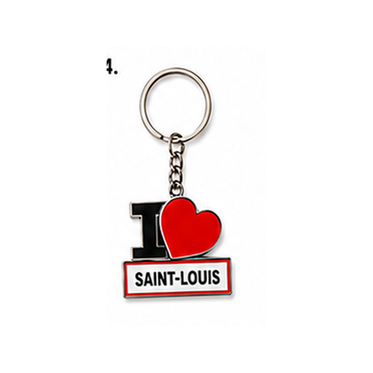 Porte-clé I LOVE La Réunion – Ville au choix / Nout Pei