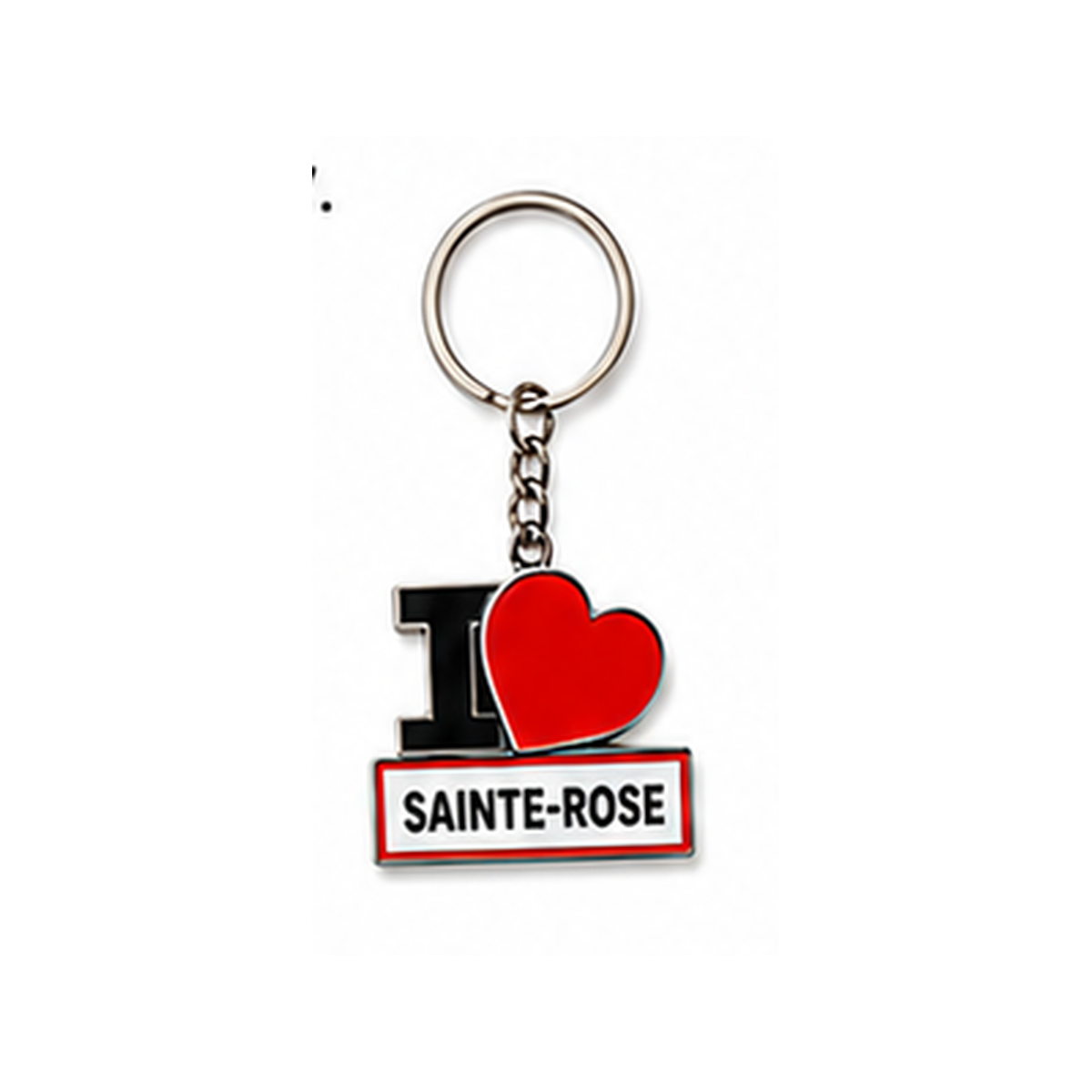 Porte-clé I LOVE La Réunion – Ville au choix / Nout Pei
