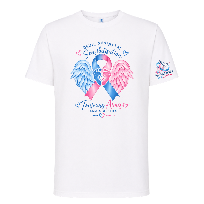 T-shirt solidaire Deuil Périnatal – Toujours Aimés, Jamais Oubliés