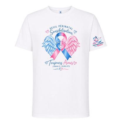 T-shirt solidaire Deuil Périnatal – Toujours Aimés, Jamais Oubliés