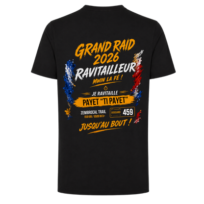 T-shirt Ravitailleur Grand Raid 2026 Zembrocal Trail personnalisé | Nout Péi