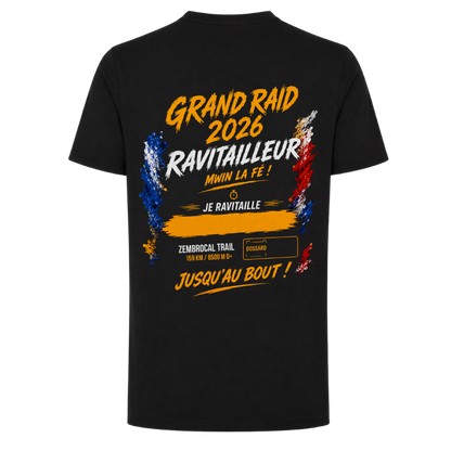 T-shirt Ravitailleur Grand Raid 2026 Zembrocal Trail personnalisé | Nout Péi