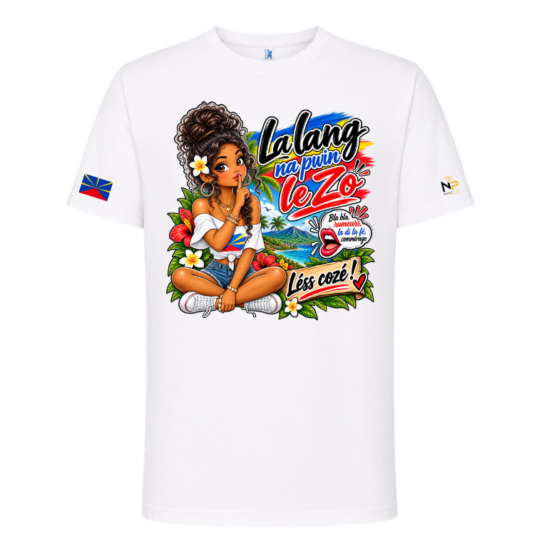T-shirt Koulër la po lé pa koulër lo kèr – Kozman Péi| Nout Péi