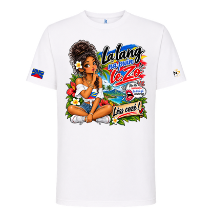T-shirt Koulër la po lé pa koulër lo kèr – Kozman Péi| Nout Péi