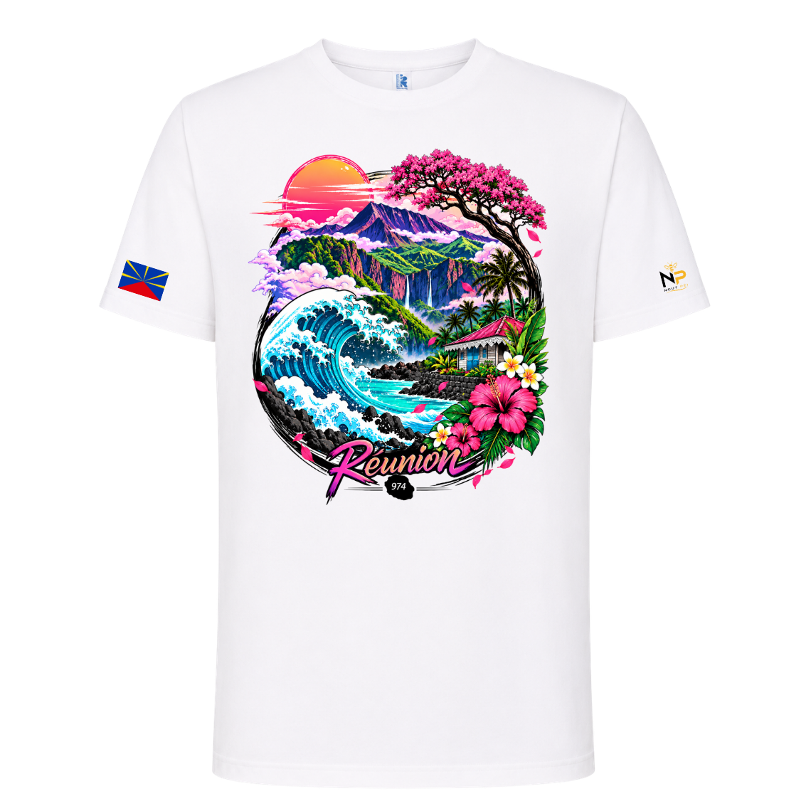 T-shirt La Réunion 974 – Paysage Péi | Nout Péi