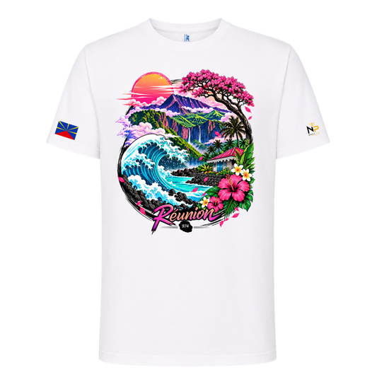 T-shirt La Réunion 974 – Paysage Péi | Nout Péi