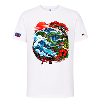 T-shirt La Réunion 974 – Paysage Péi | Nout Péi