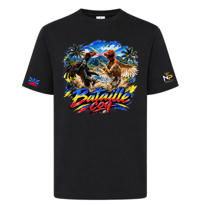 T-shirt Enfant Bataille Coq La Réunion | Nout Péi