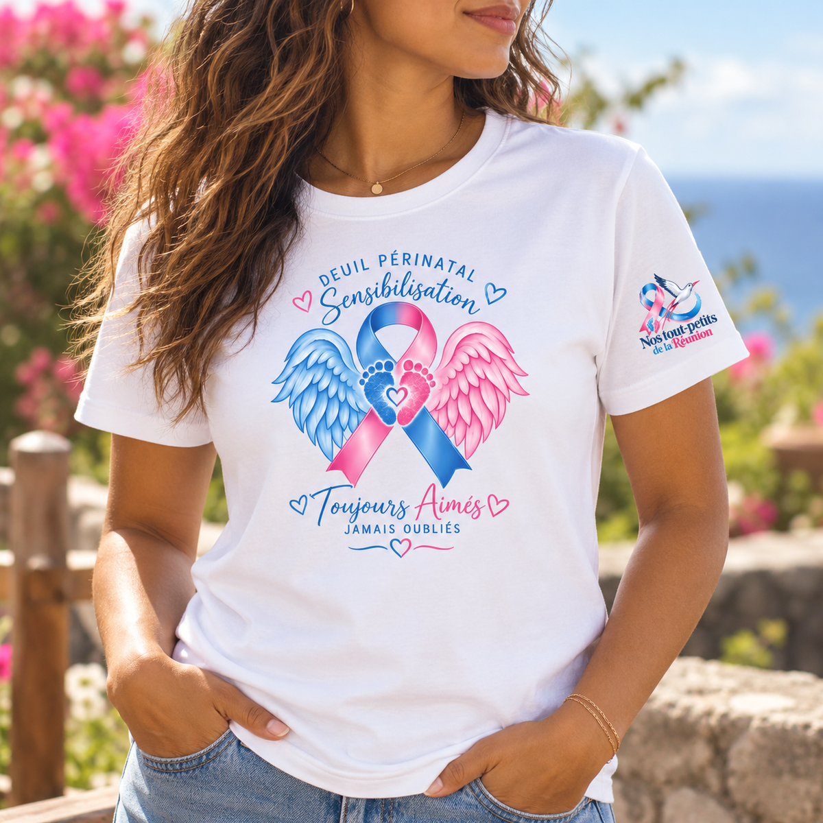 T-shirt solidaire Deuil Périnatal – Toujours Aimés, Jamais Oubliés