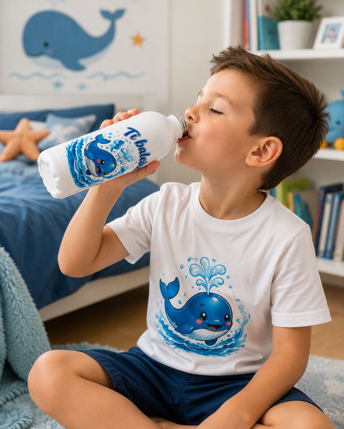 Gourde enfant isotherme Ti Baleine 500 ml | Nout Péi