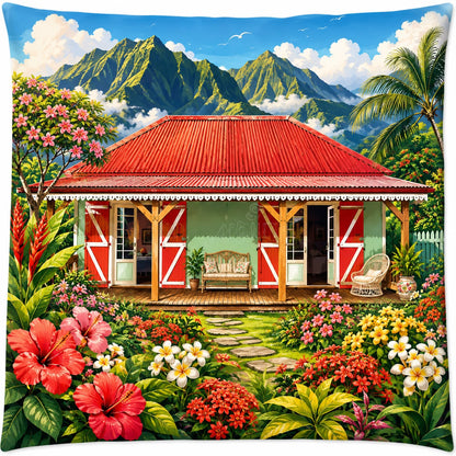 Oreiller Case Créole – 40x40 cm | Nout Pei
