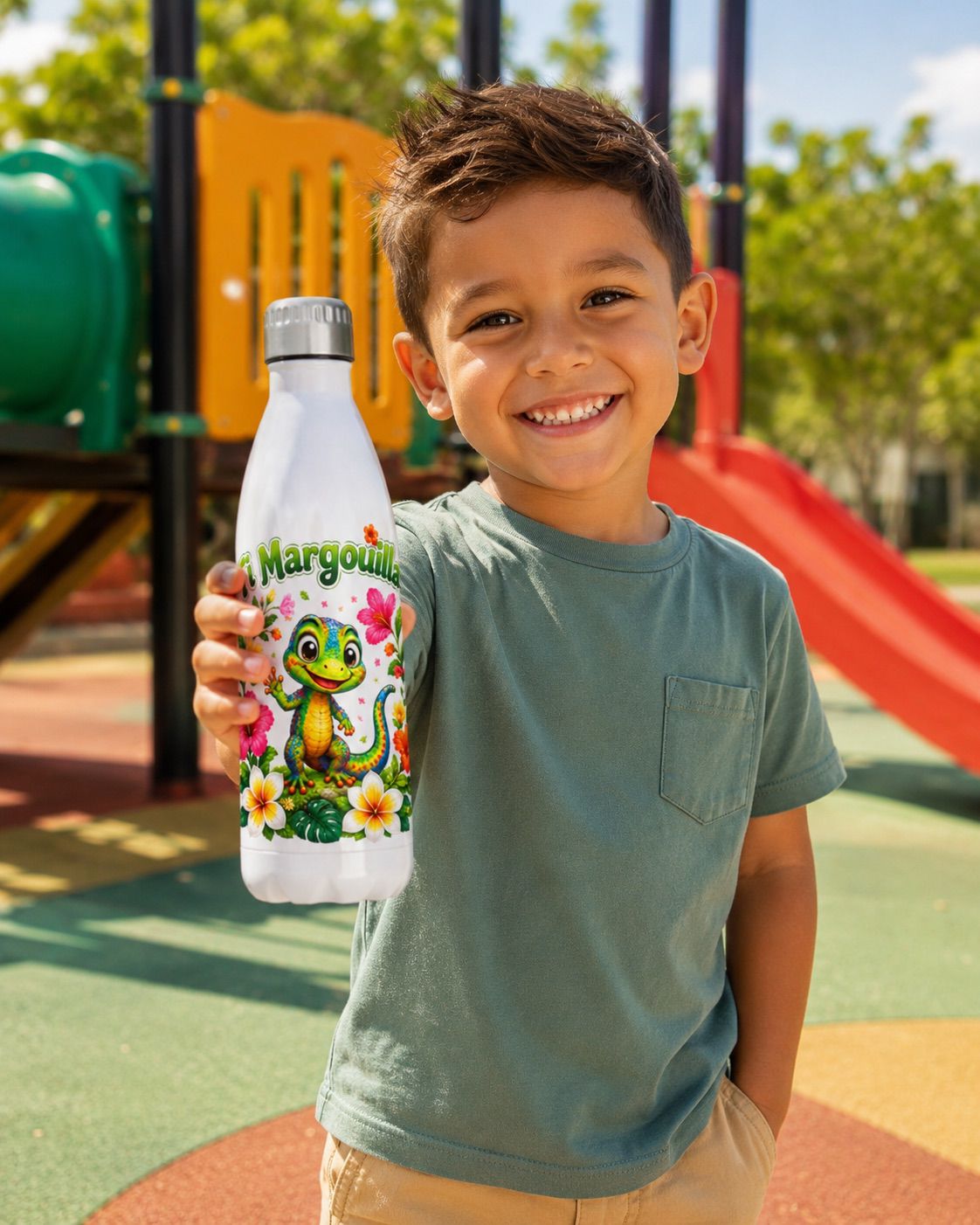 Gourde enfant isotherme Ti Margouillat 500 ml | Nout Péi