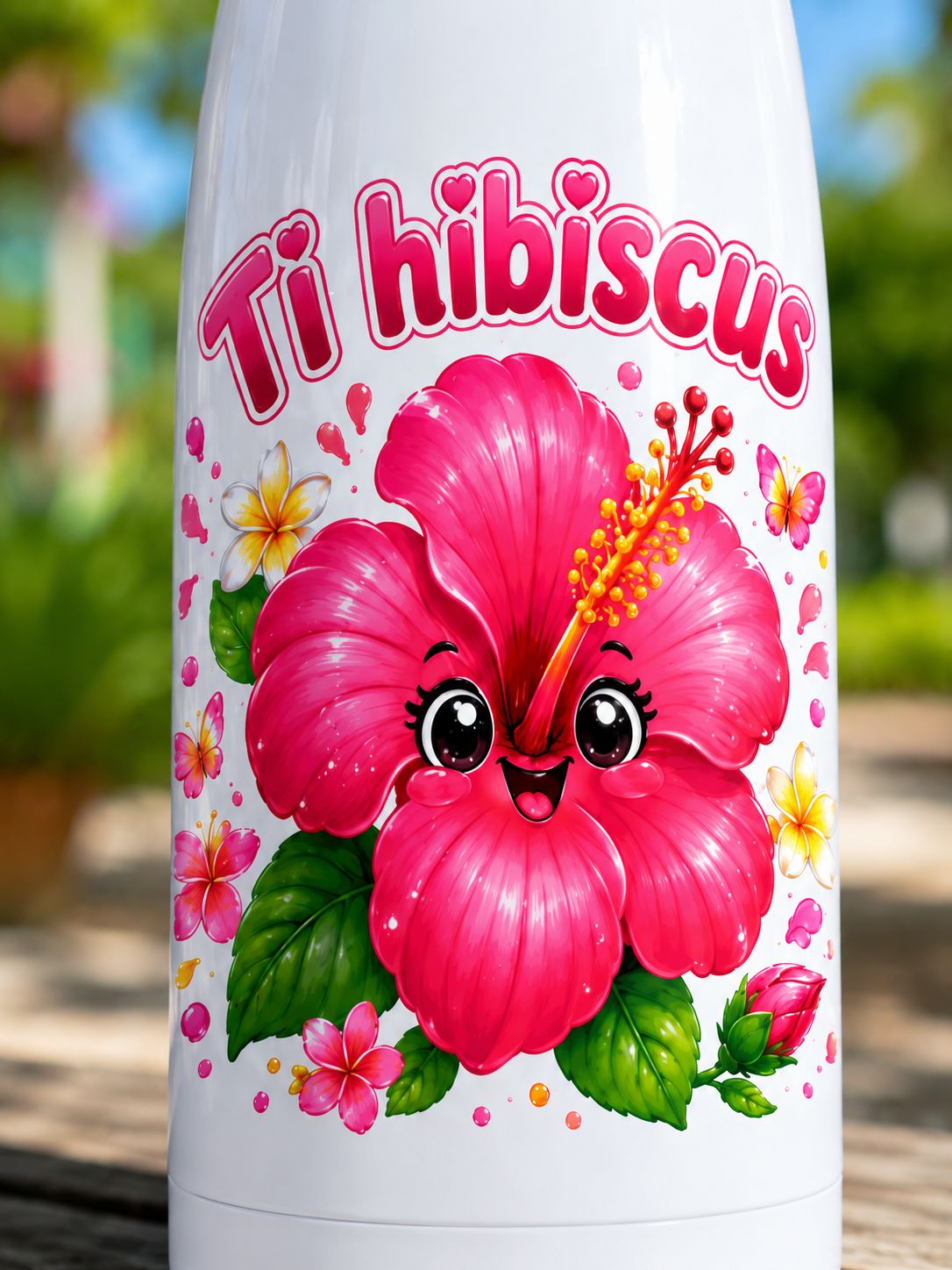Gourde enfant isotherme Ti hibiscus 500 ml | Nout Péi