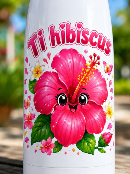Gourde enfant isotherme Ti hibiscus 500 ml | Nout Péi