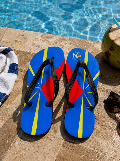 Tongs Drapeau de La Réunion | Collection Nout Péi