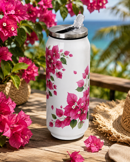 Thermos Canette Bougainvillier 500 ml en Aluminium | Nout Péi